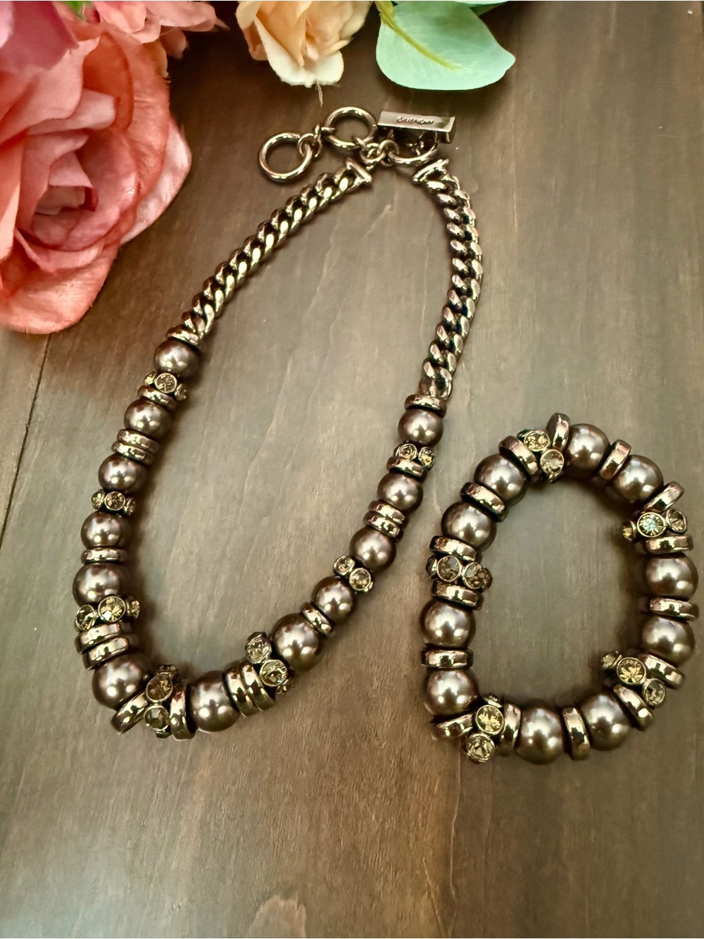 NWOT Givenchy Necklace and Bracelet Set